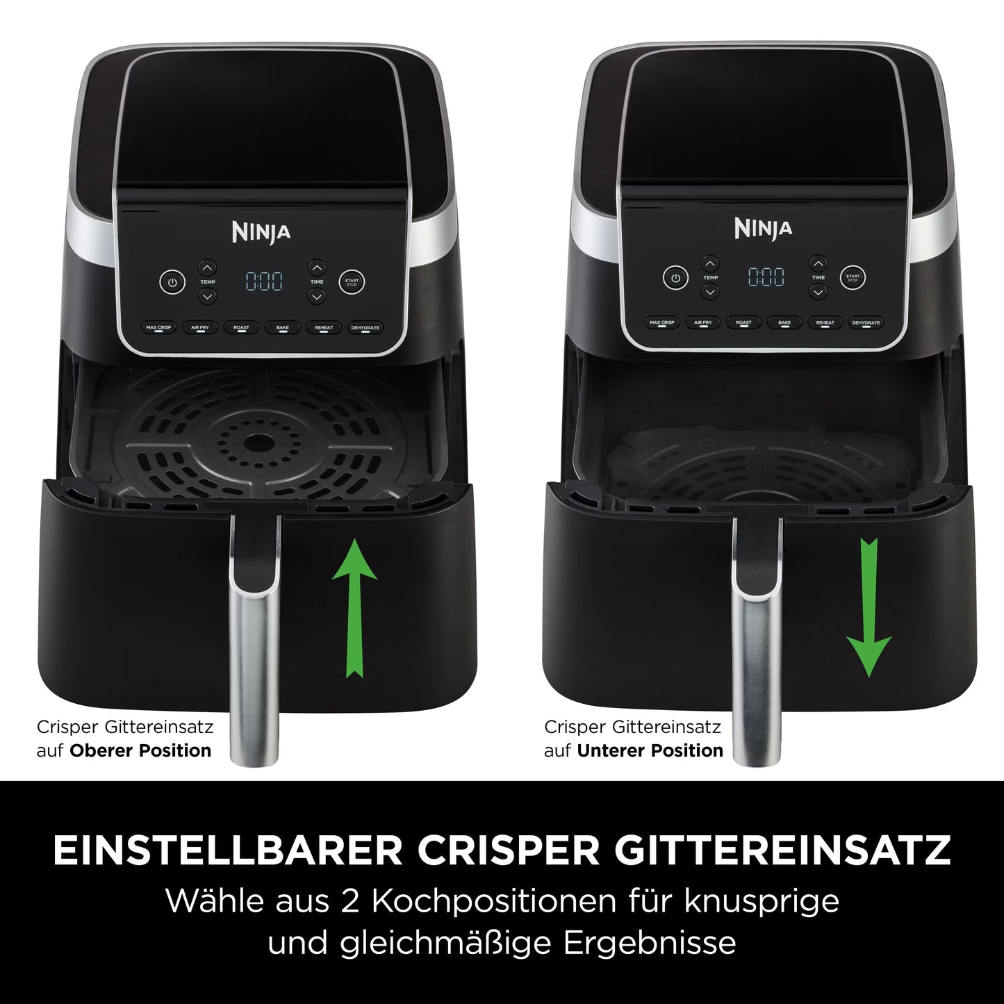 Ninja Heißluftfritteuse Max Pro 6,2 L