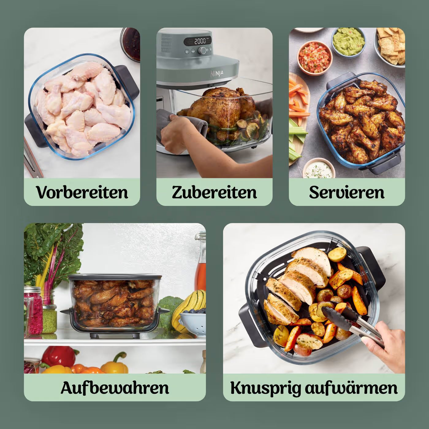 Ninja CRISPi PRO 7-in-1 Glas-Air-Fryer
