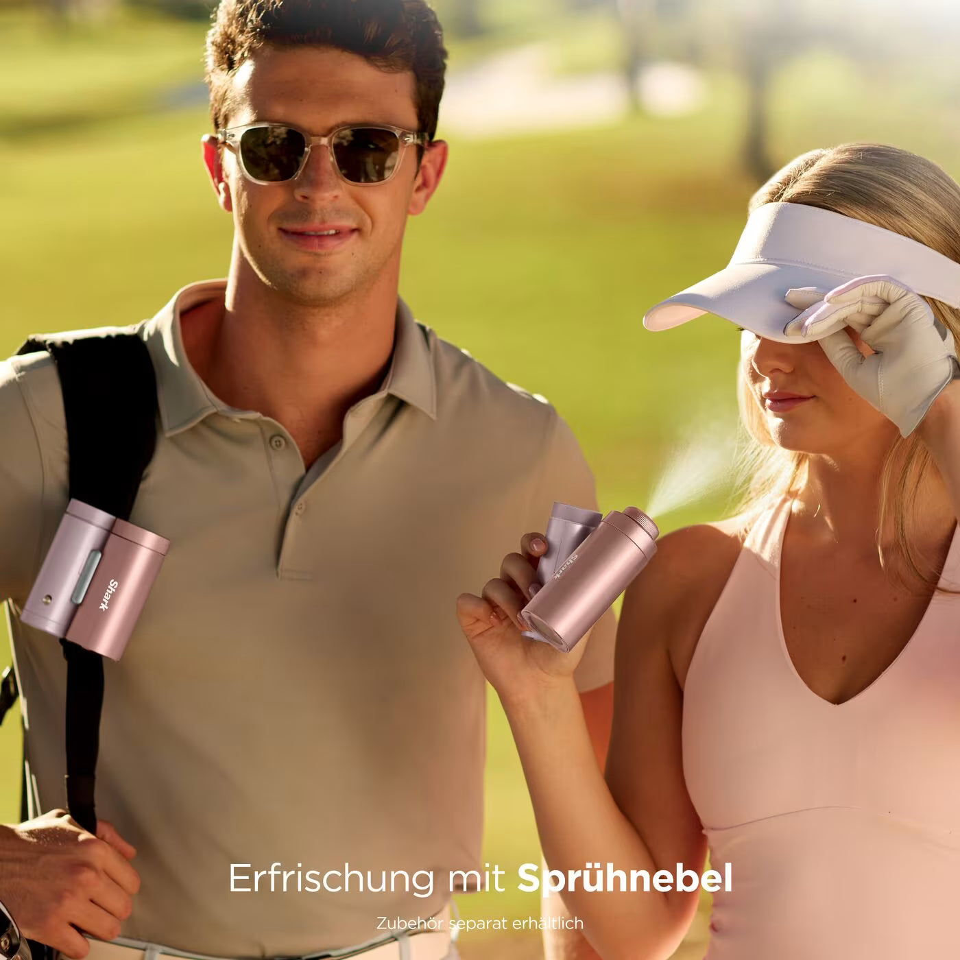 Shark ChillPill 3-in-1 Ventilator mit Sprühnebel – Rotgold