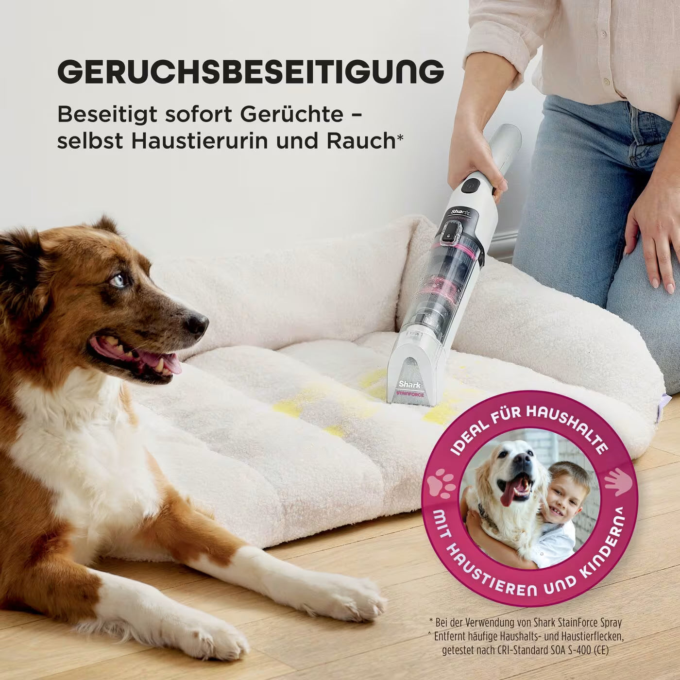 Shark StainForce kabelloser Flecken und Polsterreiniger