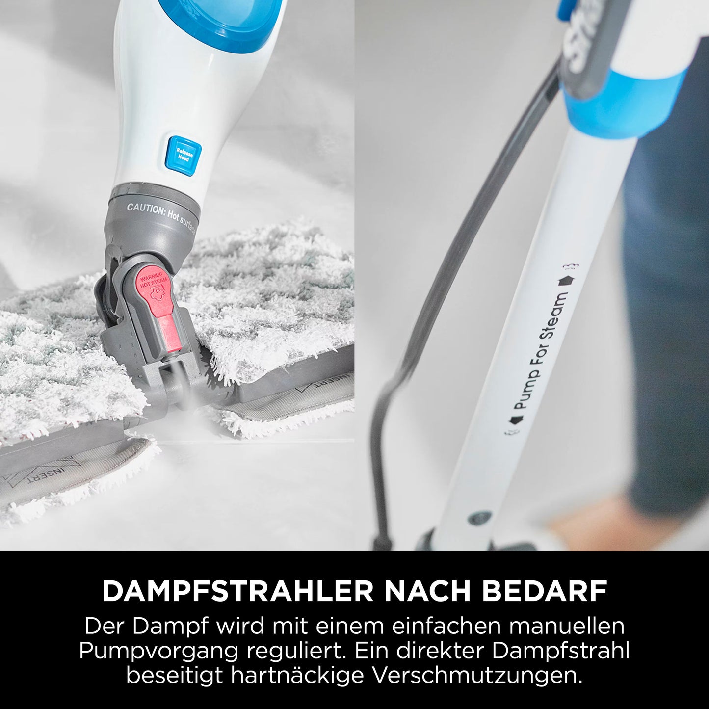 Shark Klik n' Flip Manueller Dampfreiniger