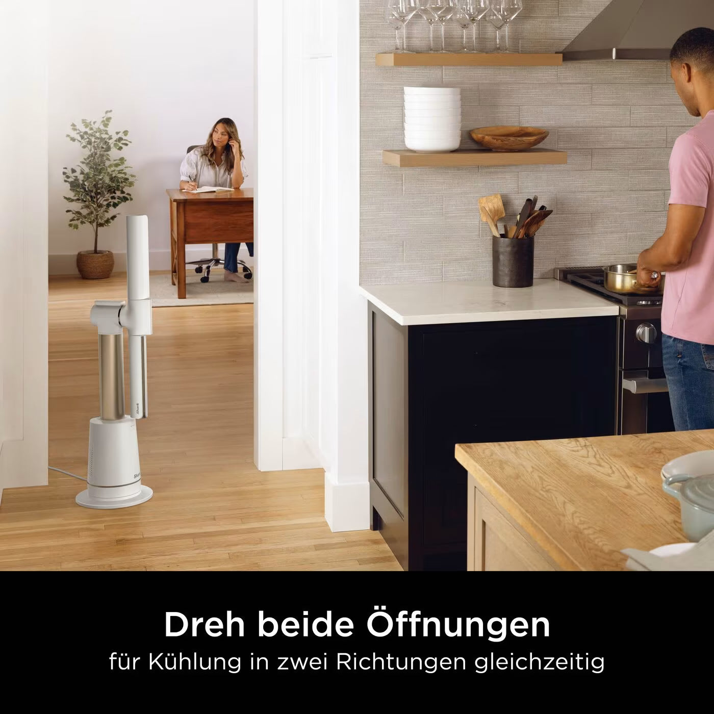 Shark TurboBlade Ventilator mit multidirektionalem Luftstrom