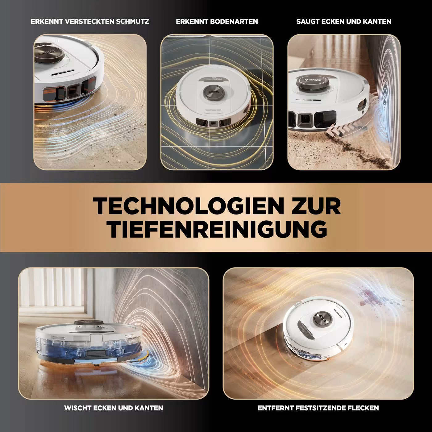 Shark PowerDetect NeverTouch Pro 2-in-1 Saug- und Wischroboter