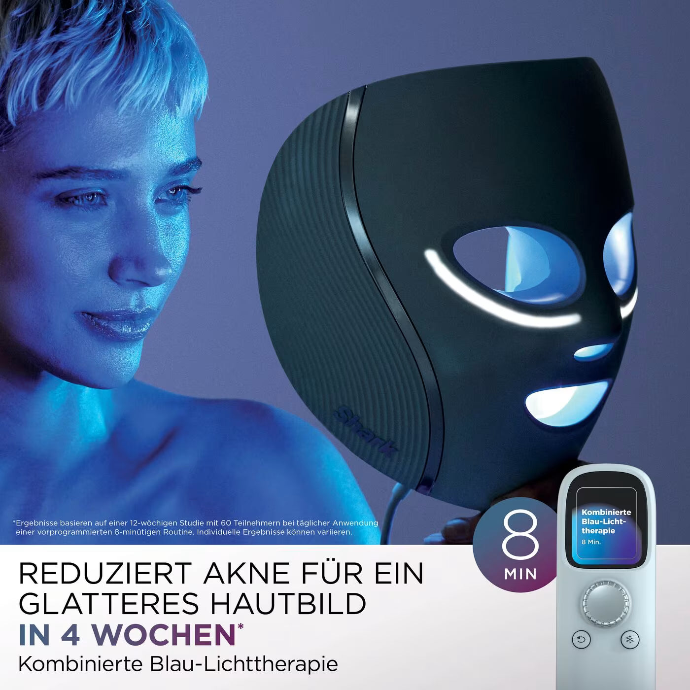 Shark CryoGlow LED-Maske + Kühlung der Augenpartie