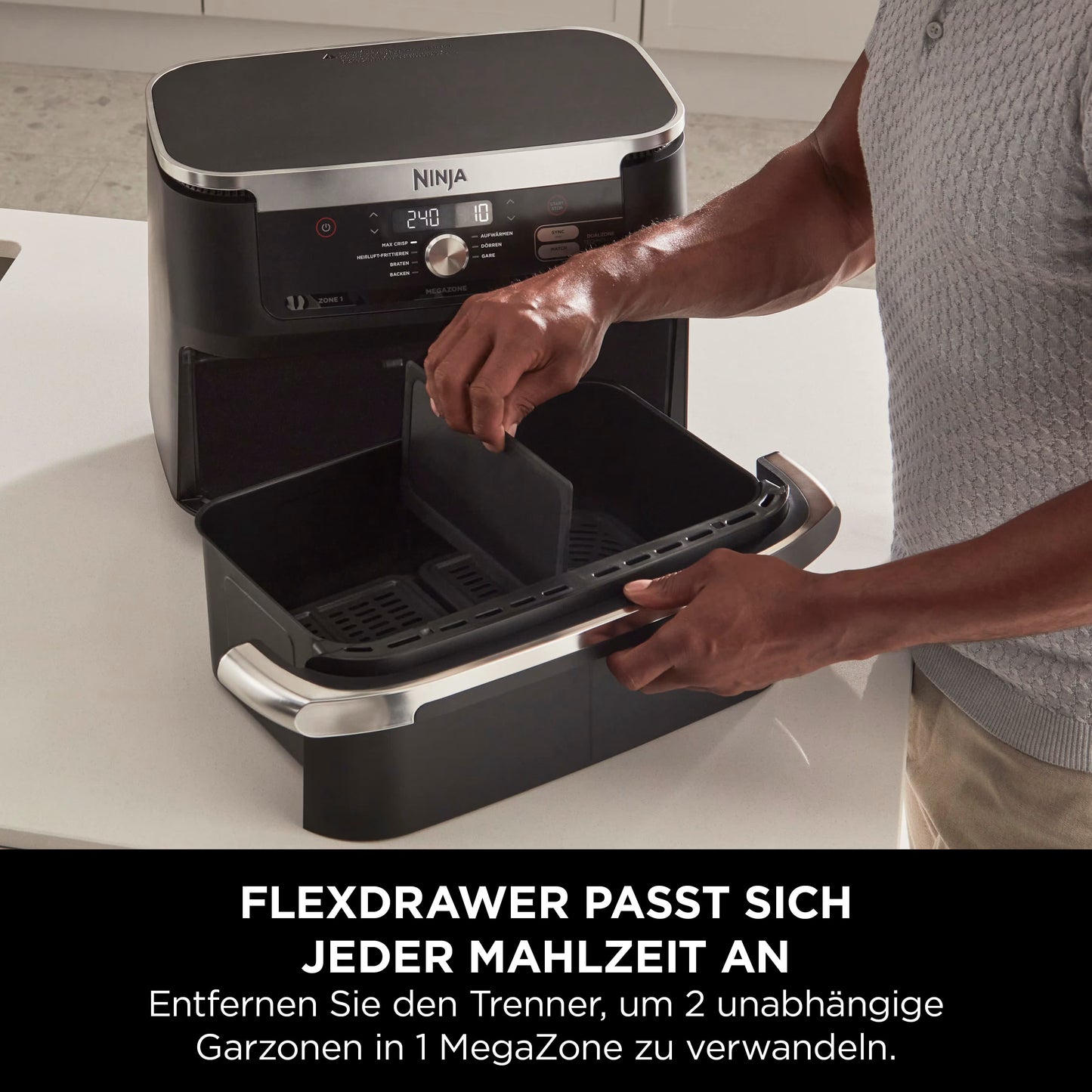 Ninja Foodi FlexDrawer 10,4 L Heißluftfritteuse