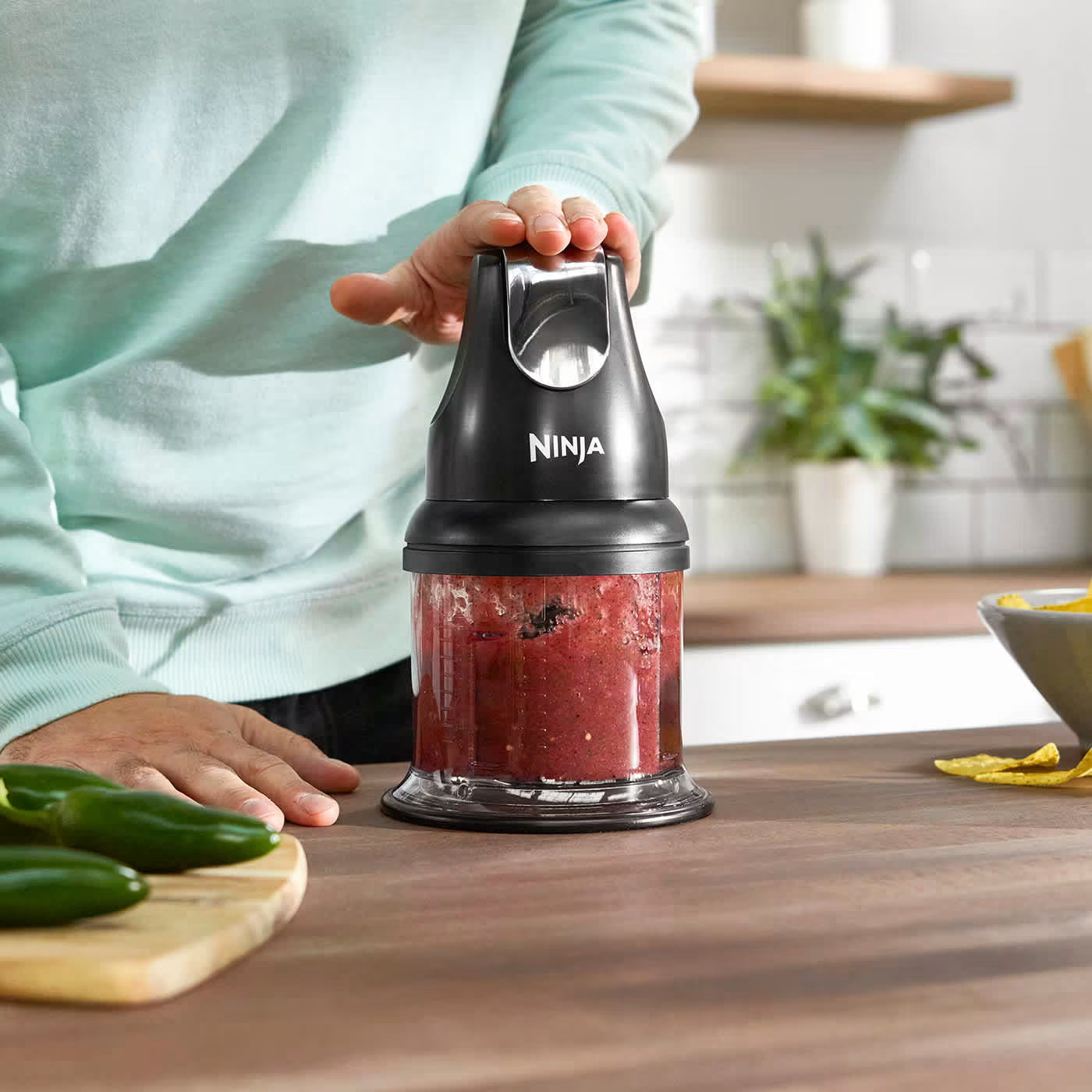 Ninja Express Chop Mini Kräuter- und Gemüseschneider, elektrisch