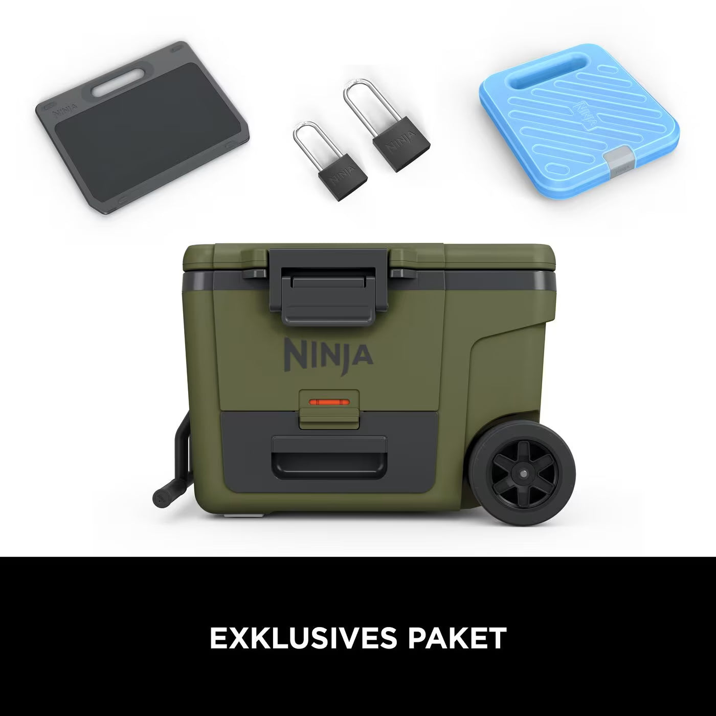 Ninja FrostVault 42L Kühlbox mit Rädern und Trockenzone