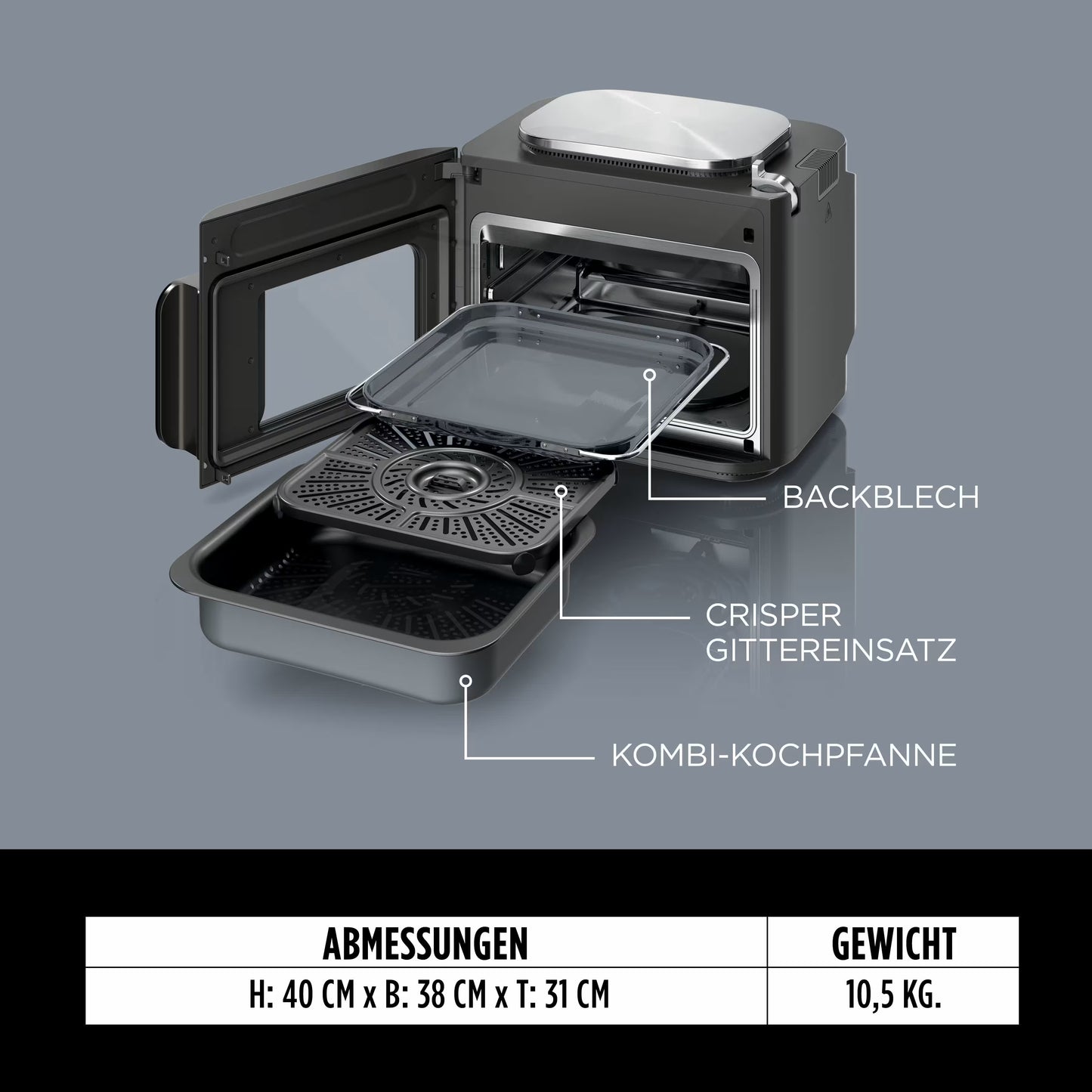 Ninja Combi 12-in-1 Multikocher, Ofen & Heißluftfritteuse
