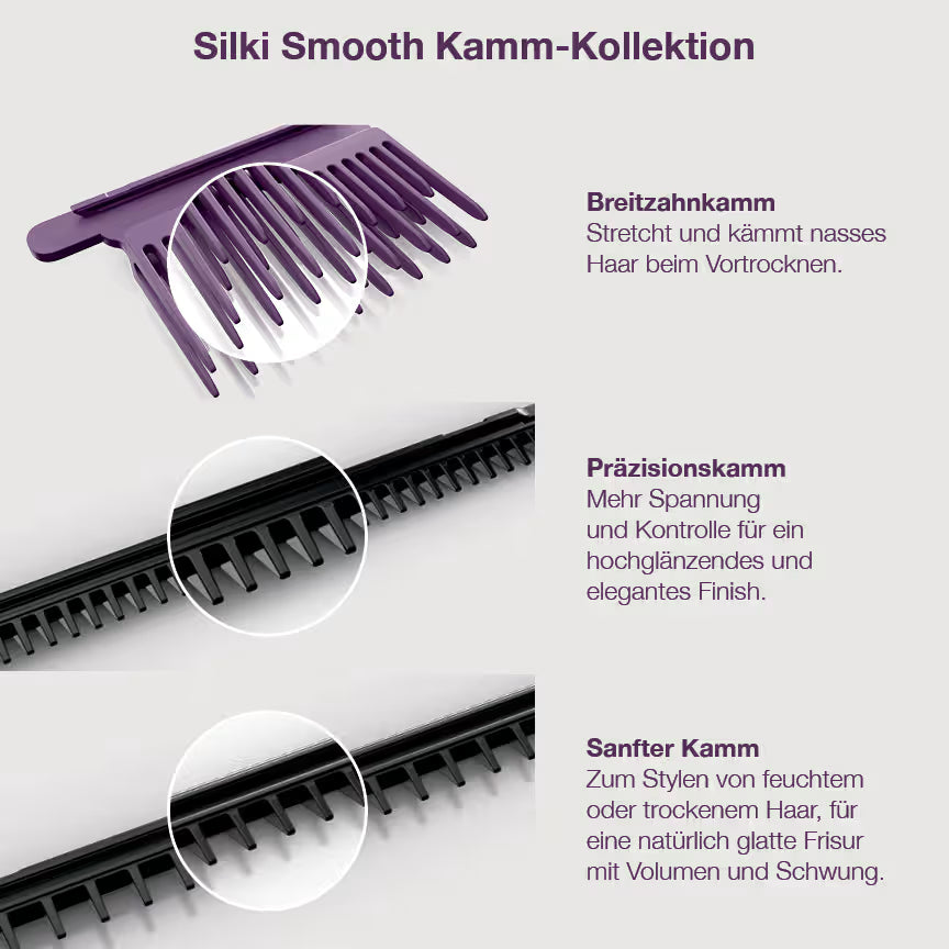 Shark SilkiPro Straight Glätteisen und Haartrockner - Lila