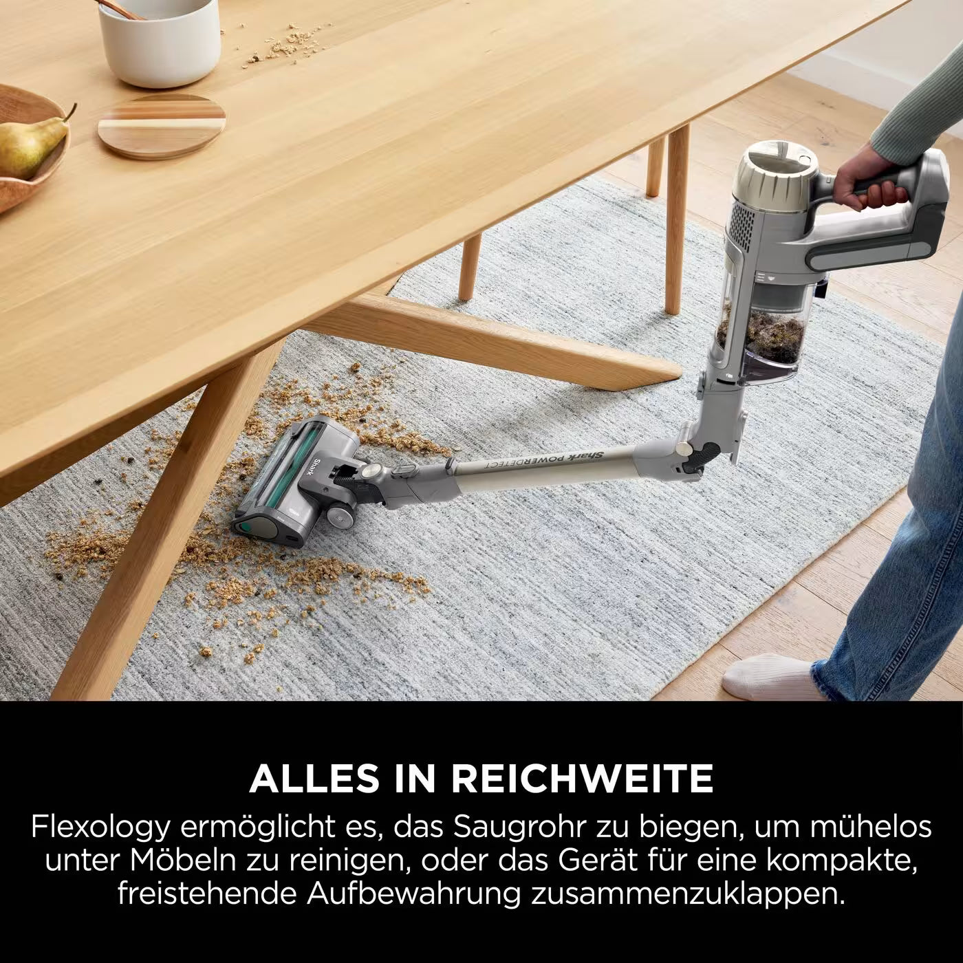Shark PowerDetect Clean & Empty Akku-Staubsauger für Tierhaare mit Selbstentleerungssystem