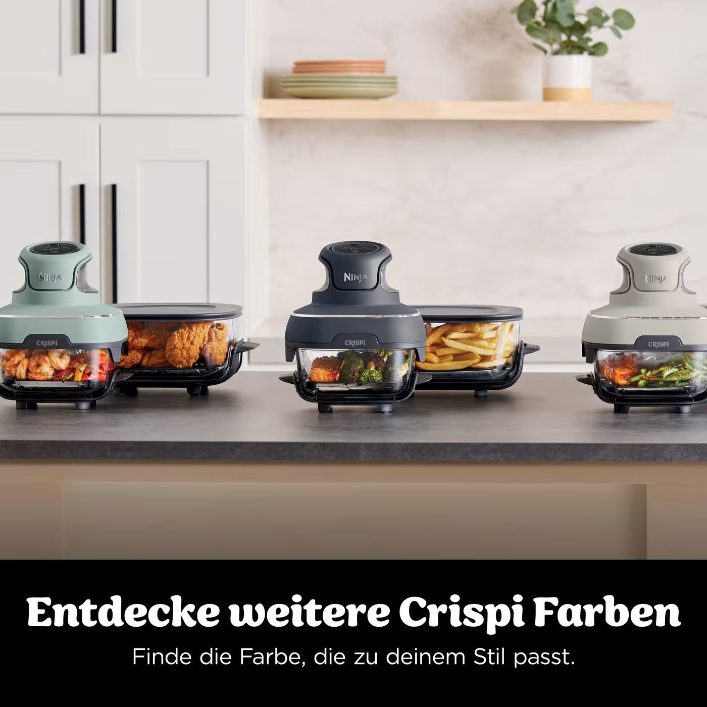 Ninja CRISPi 4-in-1 Tragbare Glas-Heißluftfritteuse