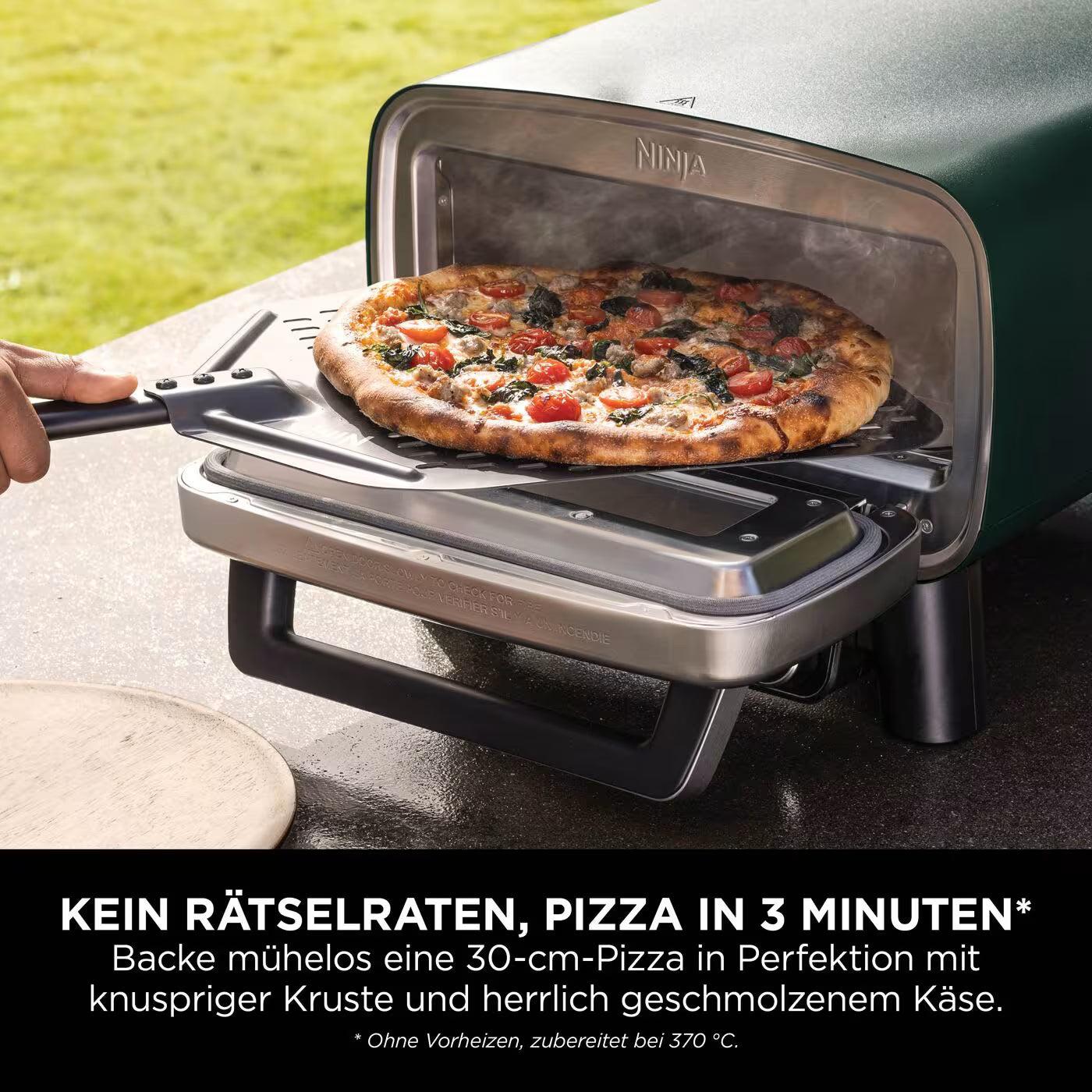Ninja Artisan Outdoor-Elektro-Pizzaofen und Heißluftfritteuse
