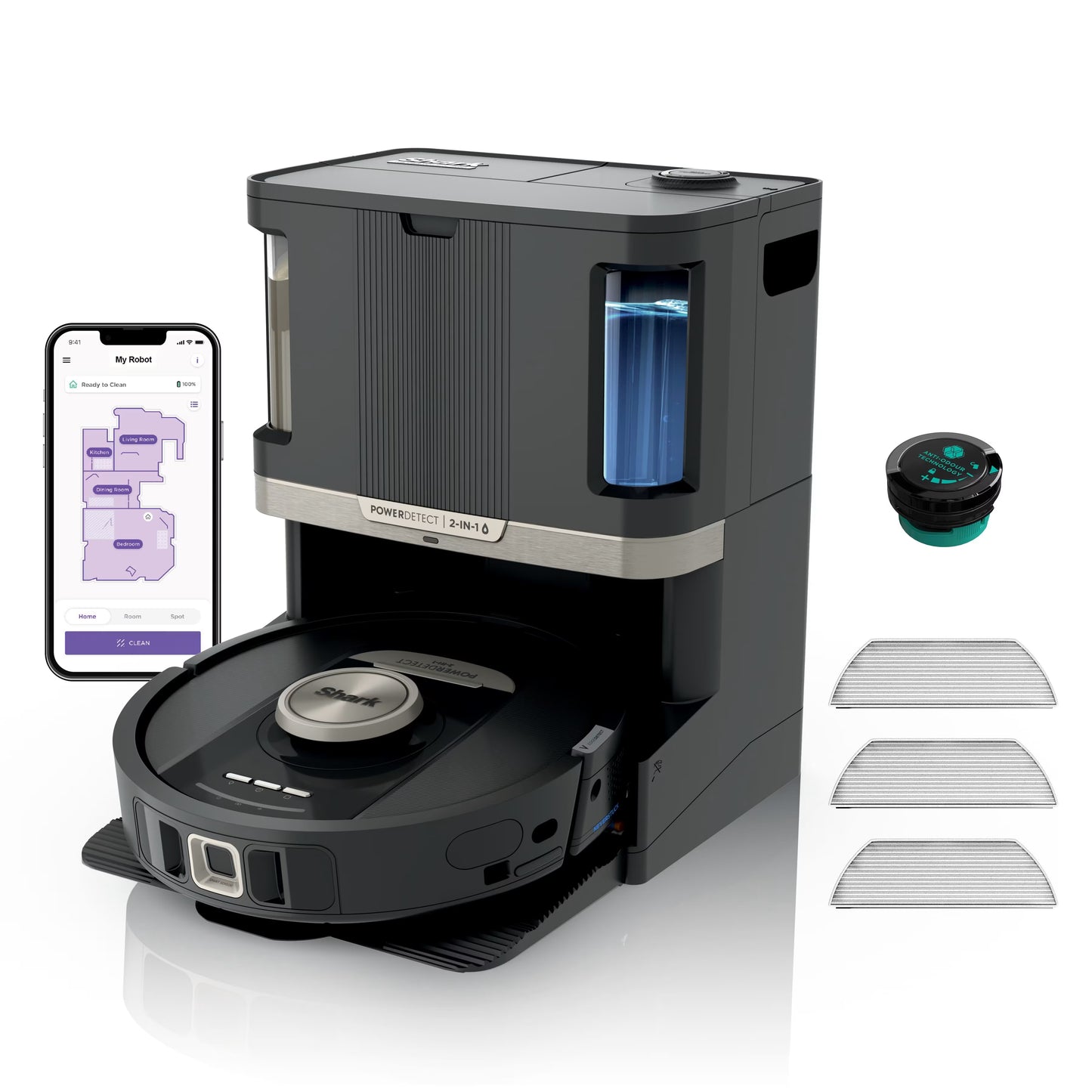 Shark PowerDetect NeverTouch Pro 2-in-1 Saug- und Wischroboter