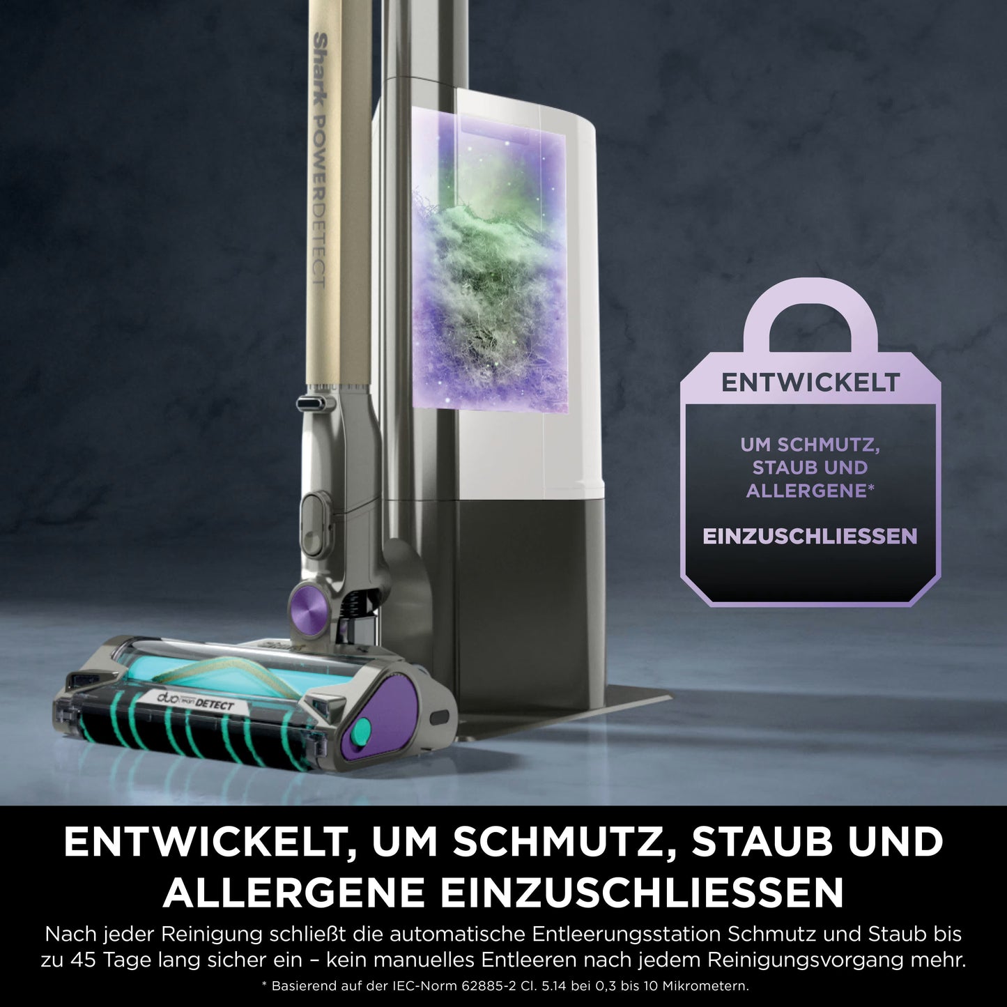 Shark PowerDetect Clean & Empty Akku-Staubsauger für Tierhaare
