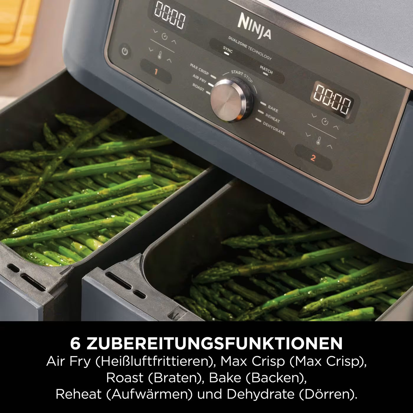 Ninja MAX 6-in-1 Dual Zone Heißluftfritteuse 9,5 L