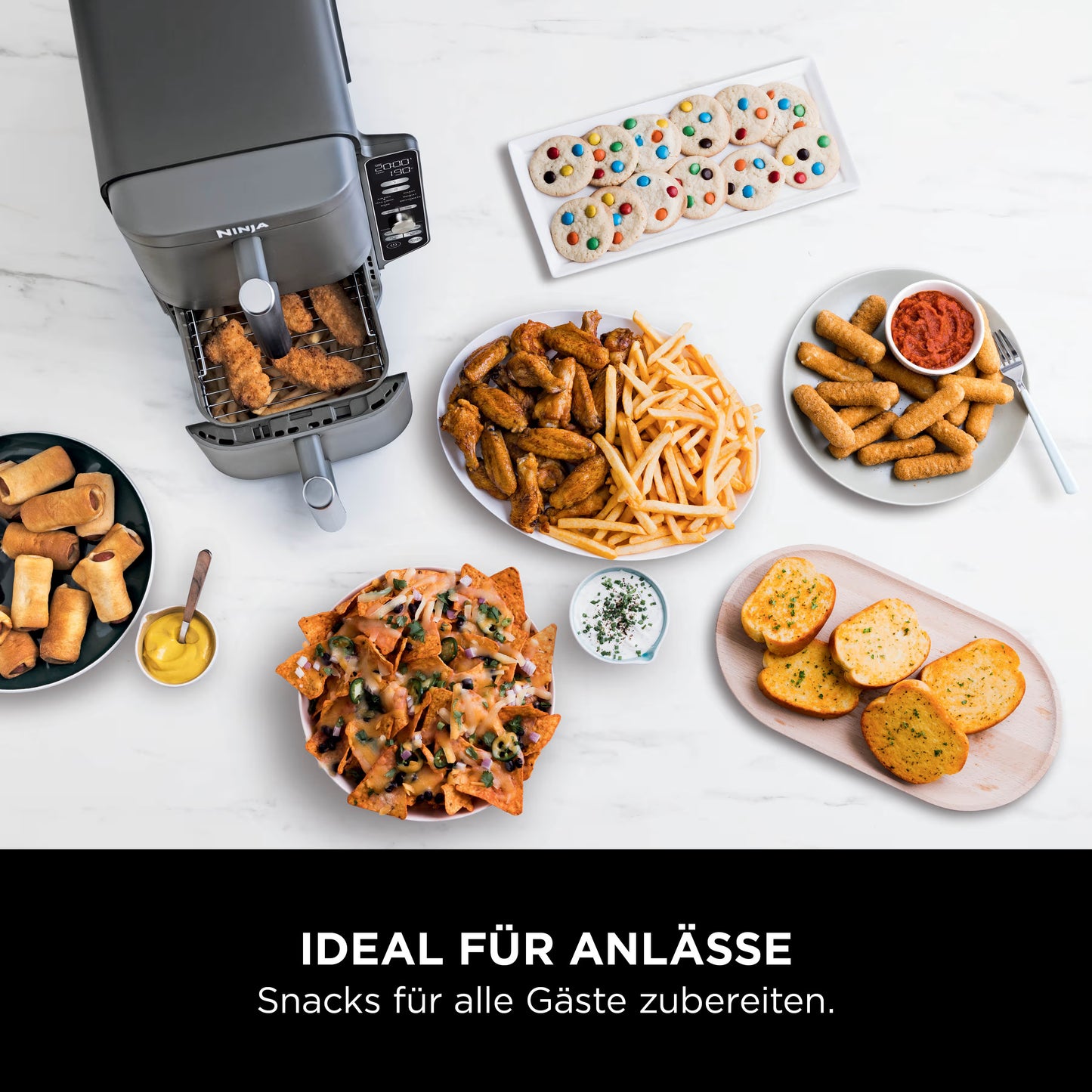 Ninja Double Stack XL 2-Ebenen Heißluftfritteuse 9,5 L