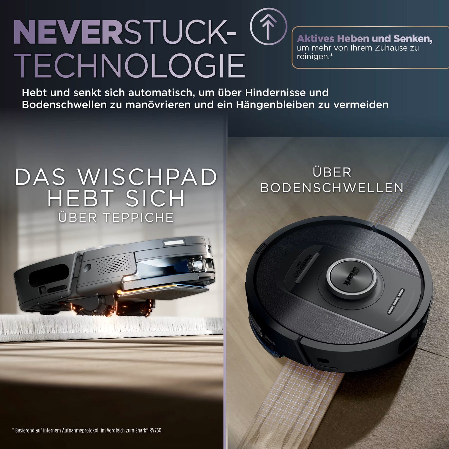 Shark PowerDetect NeverTouch 2-in-1 Saug- und Wischroboter