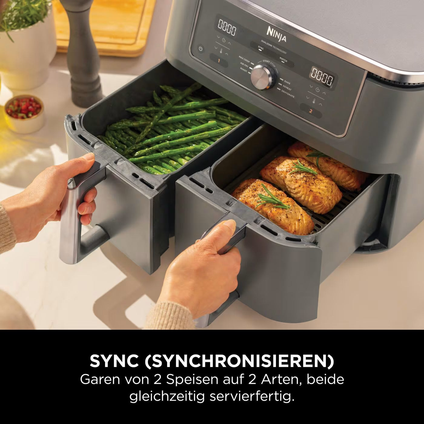 Ninja MAX 6-in-1 Dual Zone Heißluftfritteuse 9,5 L