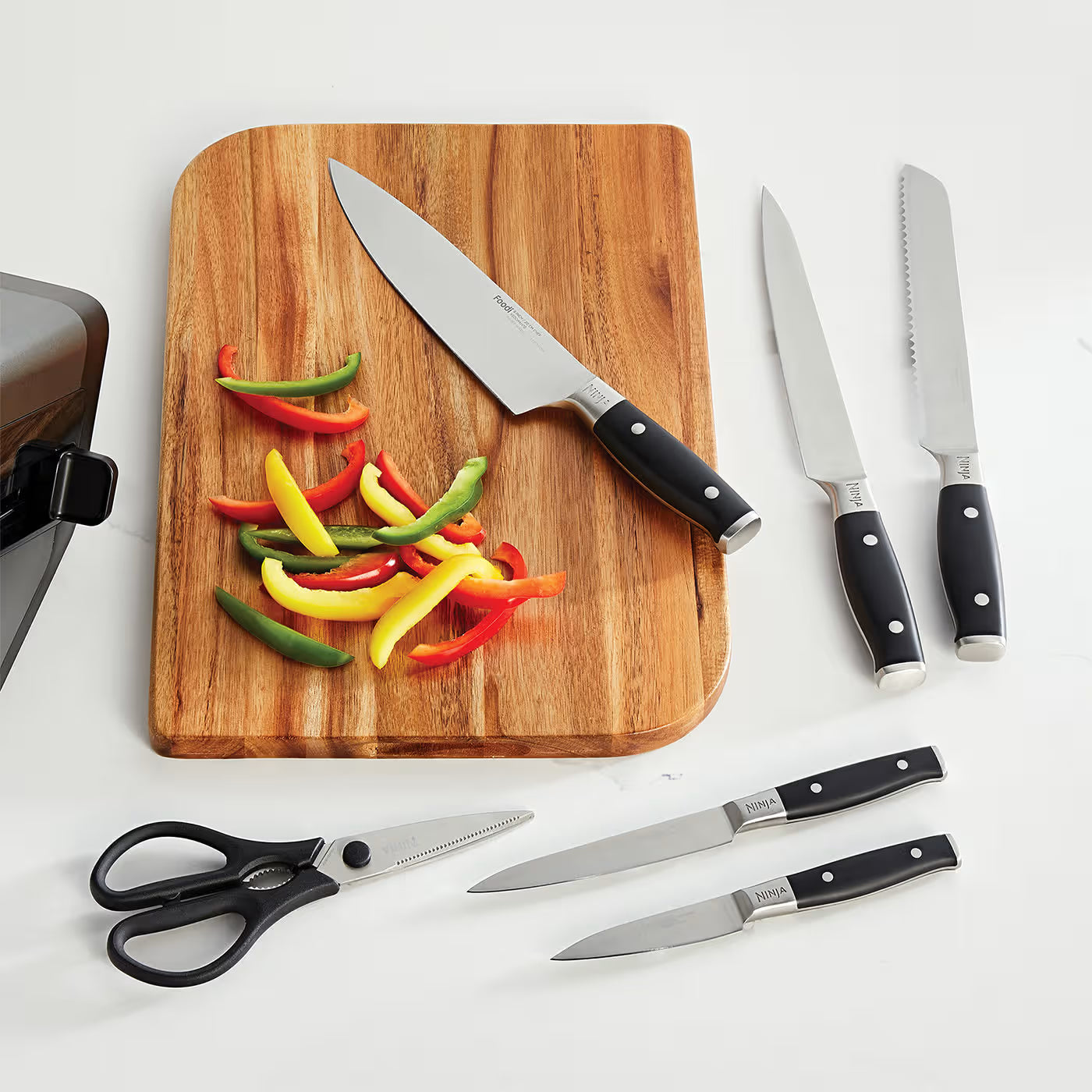 Ninja Foodi StaySharp-Messerblock mit integriertem Schärfer – 6-teiliges Set