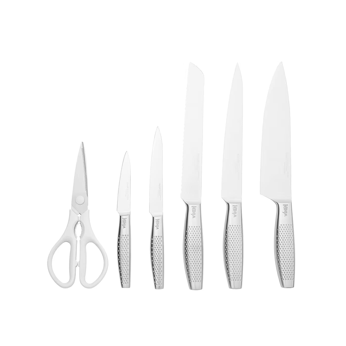 Ninja StaySharp Rostfreier Messerblock mit integriertem Schleifer 6-teiliges Set