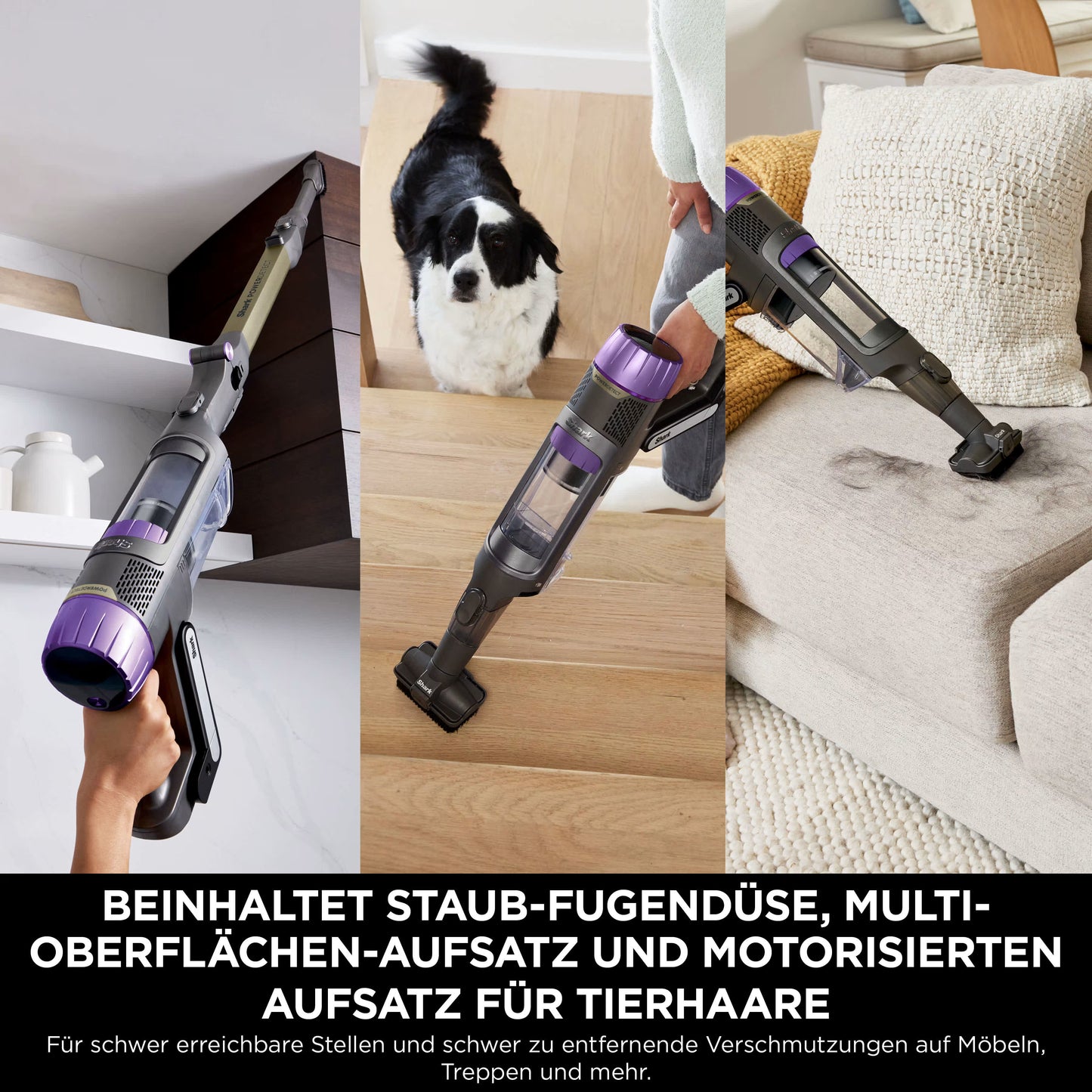 Shark PowerDetect Clean & Empty Akku-Staubsauger für Tierhaare