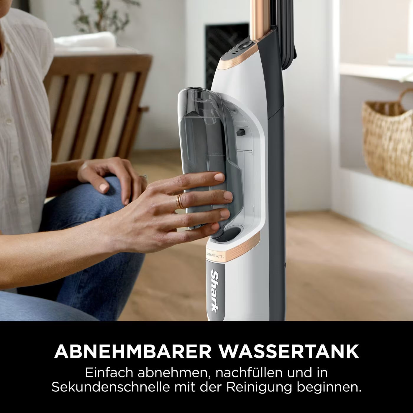 Shark SteamSpot mit Steam Blaster-Technologie