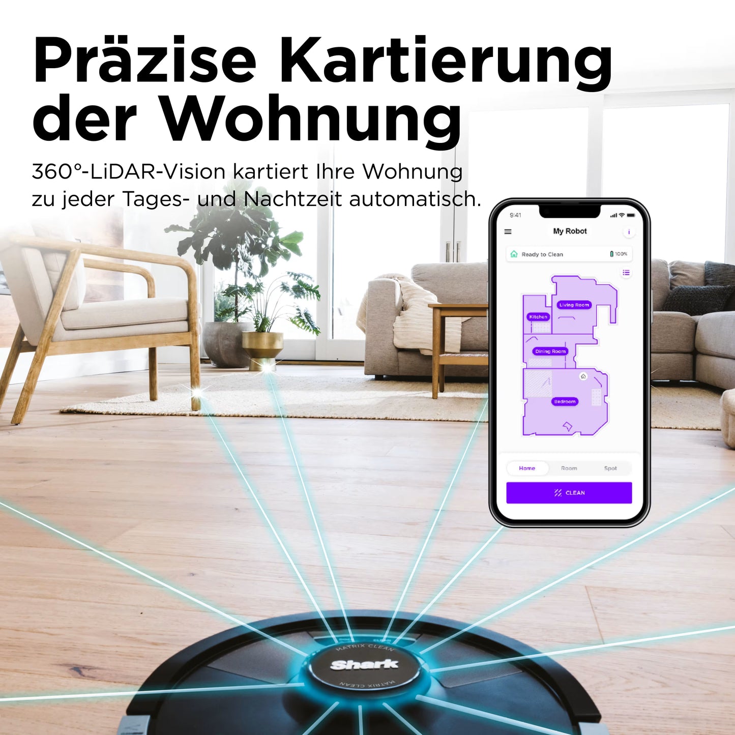 Shark Matrix Plus 2-in-1 Wischen & Saugen mit automatischem Entleerungssystem