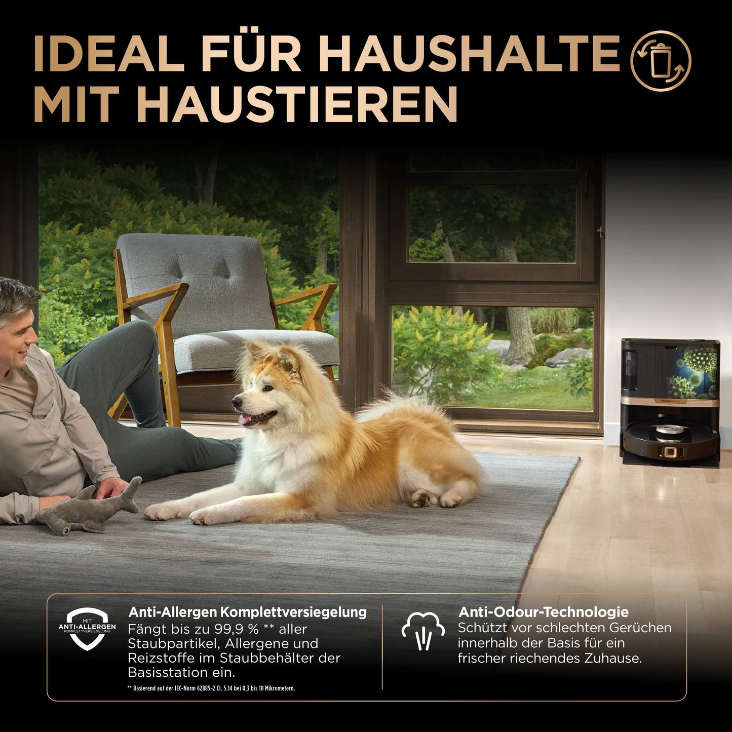Shark PowerDetect NeverTouch Pro 2-in-1 Saug- und Wischroboter