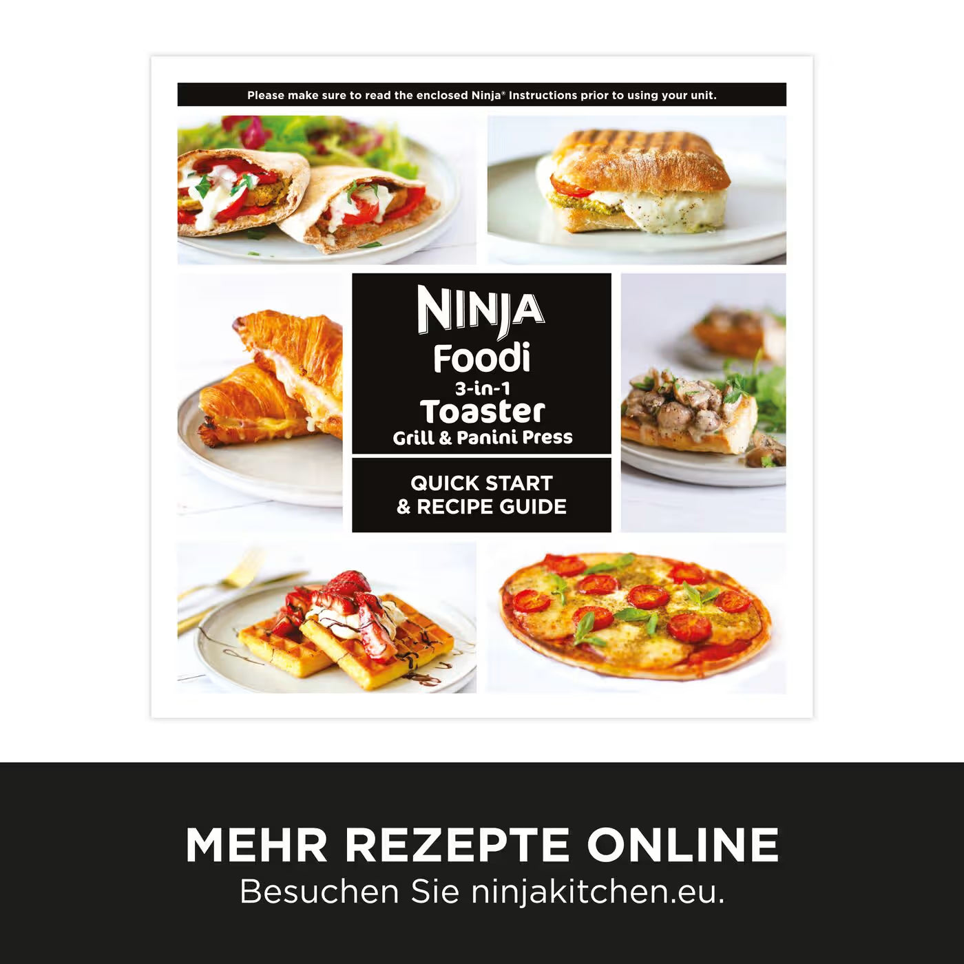 Ninja Foodi 3-in-1 Toaster, Grill & Panini-Presse