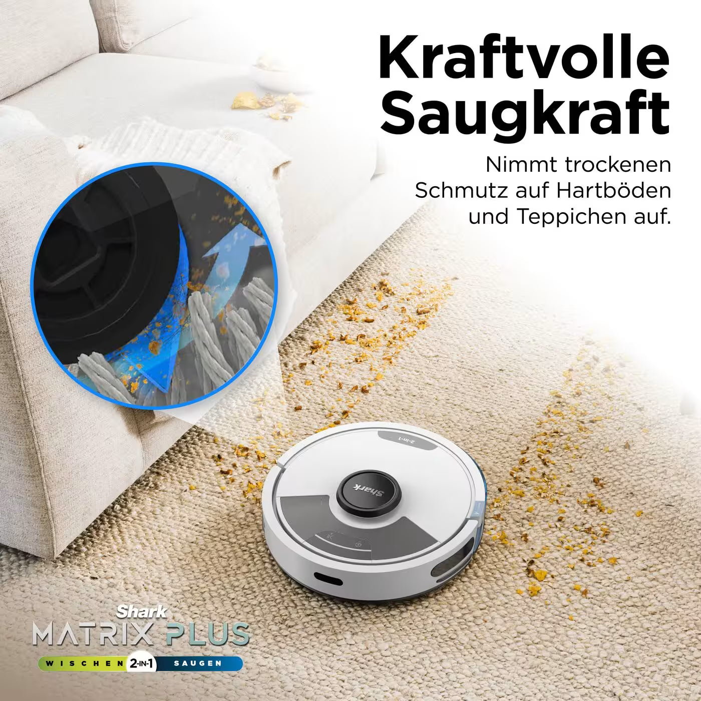 Shark Matrix Plus 2-in-1 Wischen & Saugen mit automatischem Entleerungssystem