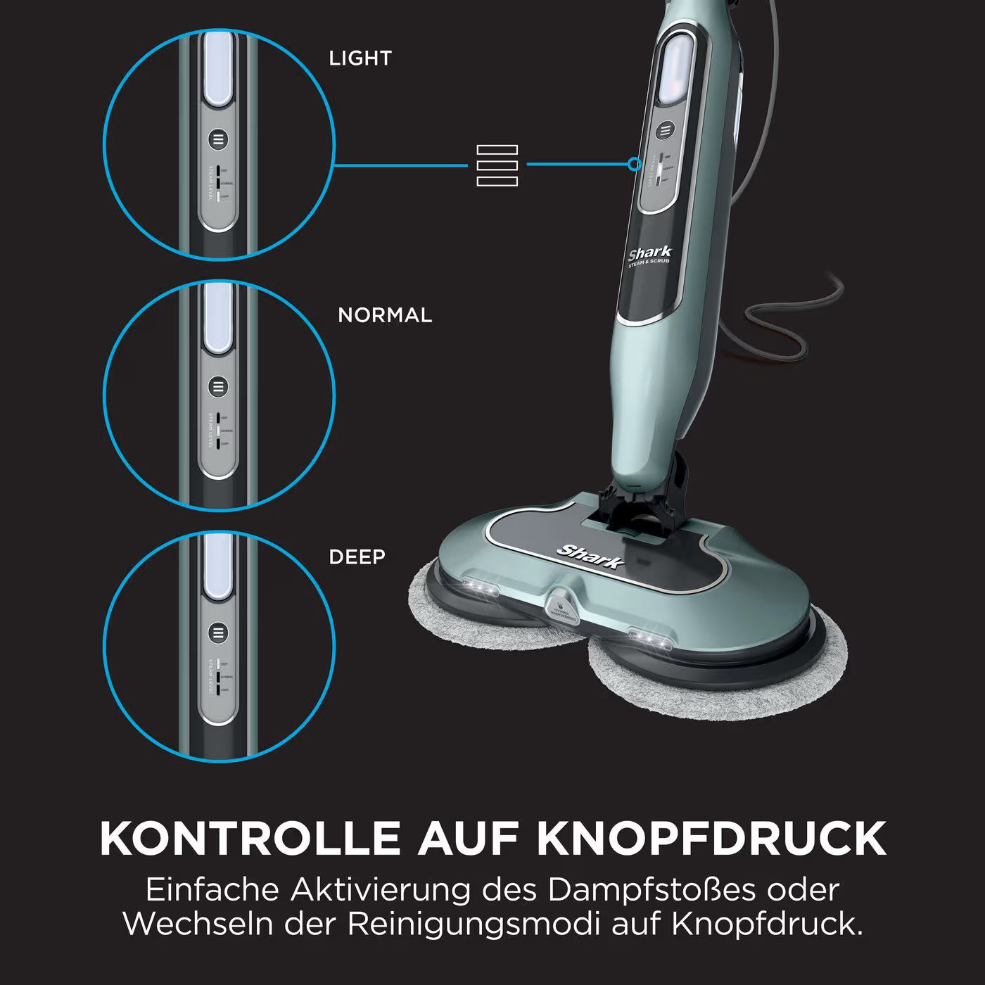 Shark Steam & Scrub mit Steam Blaster Technologie