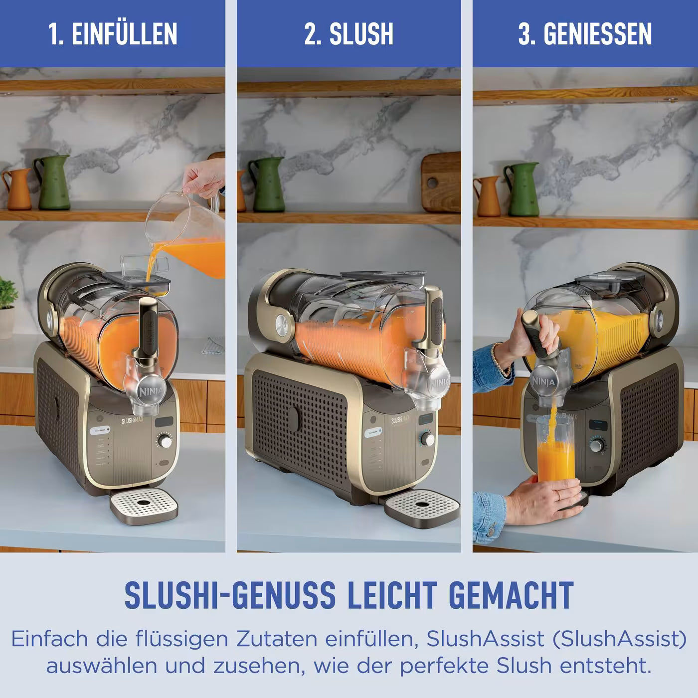 Ninja SLUSHi MAX Slush-Eismaschine für gefrorene Getränke – Mokka
