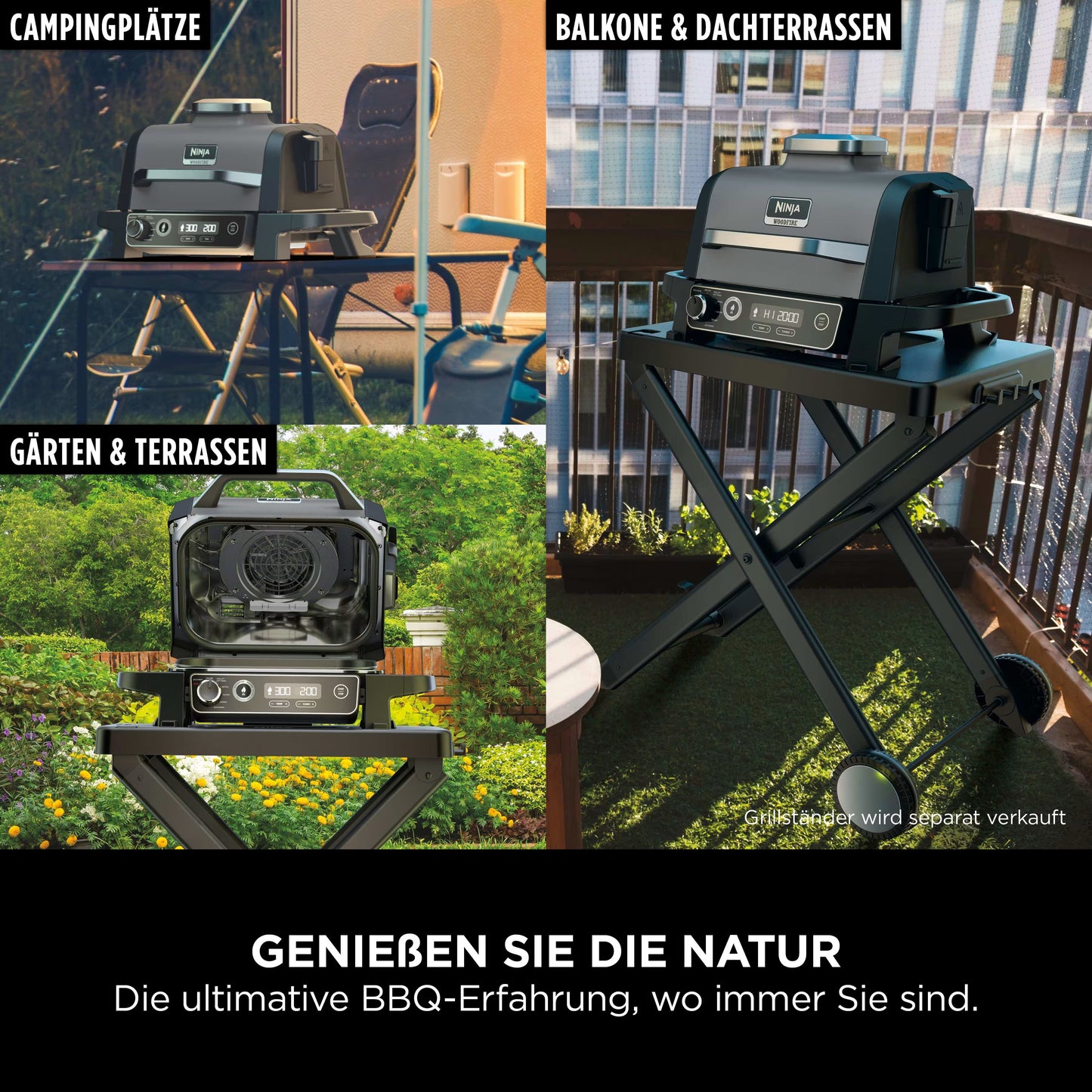 Ninja Woodfire Elektrischer Outdoor Grill & Smoker