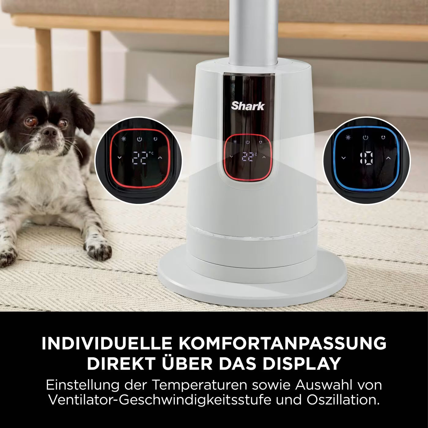 Shark TurboBlade Ventilator - Kühlen + Heizen