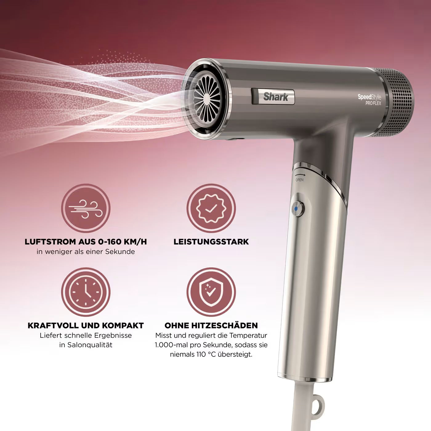 Shark SpeedStyle Pro FLEX – Stelle dein eigenes Haartrocknersystem zusammen