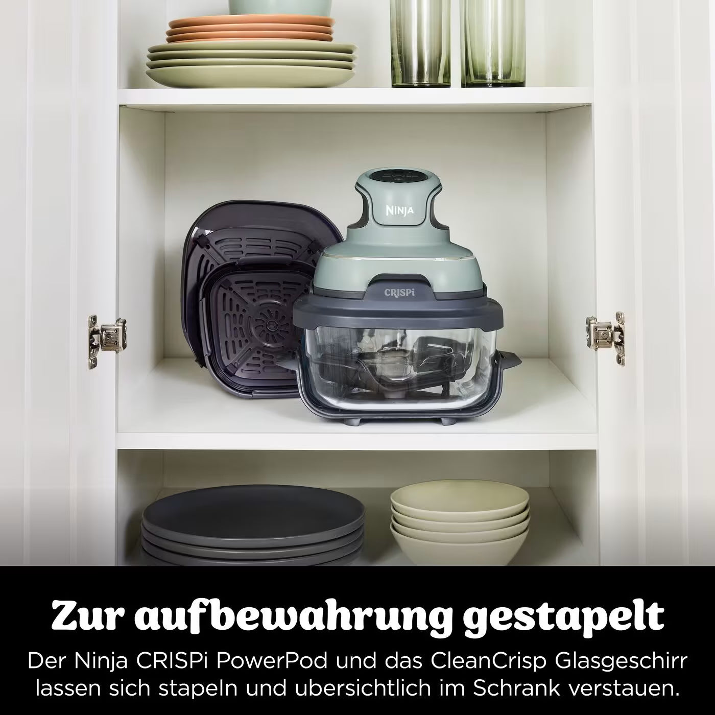 Ninja CRISPi 4-in-1 Tragbare Glas-Heißluftfritteuse