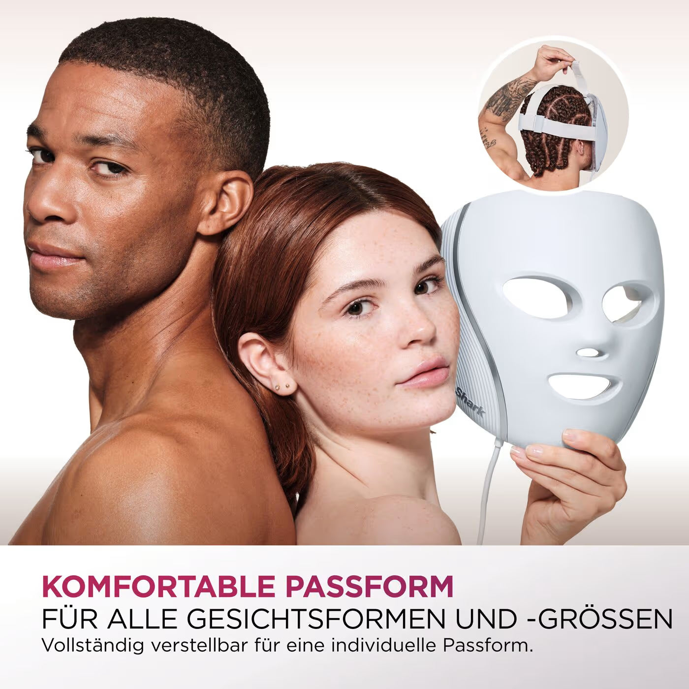 Shark CryoGlow LED-Maske + Kühlung der Augenpartie