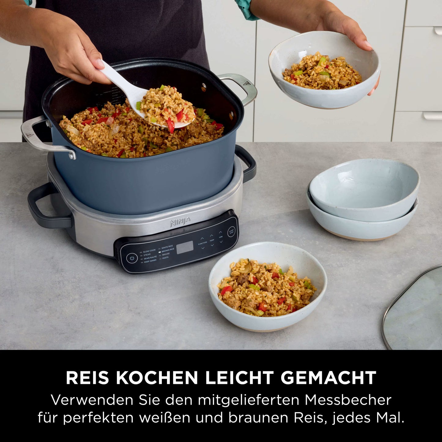 Ninja Foodi PossibleCooker (6 l), 8-in-1 digitaler Reis und Slow Cooker
