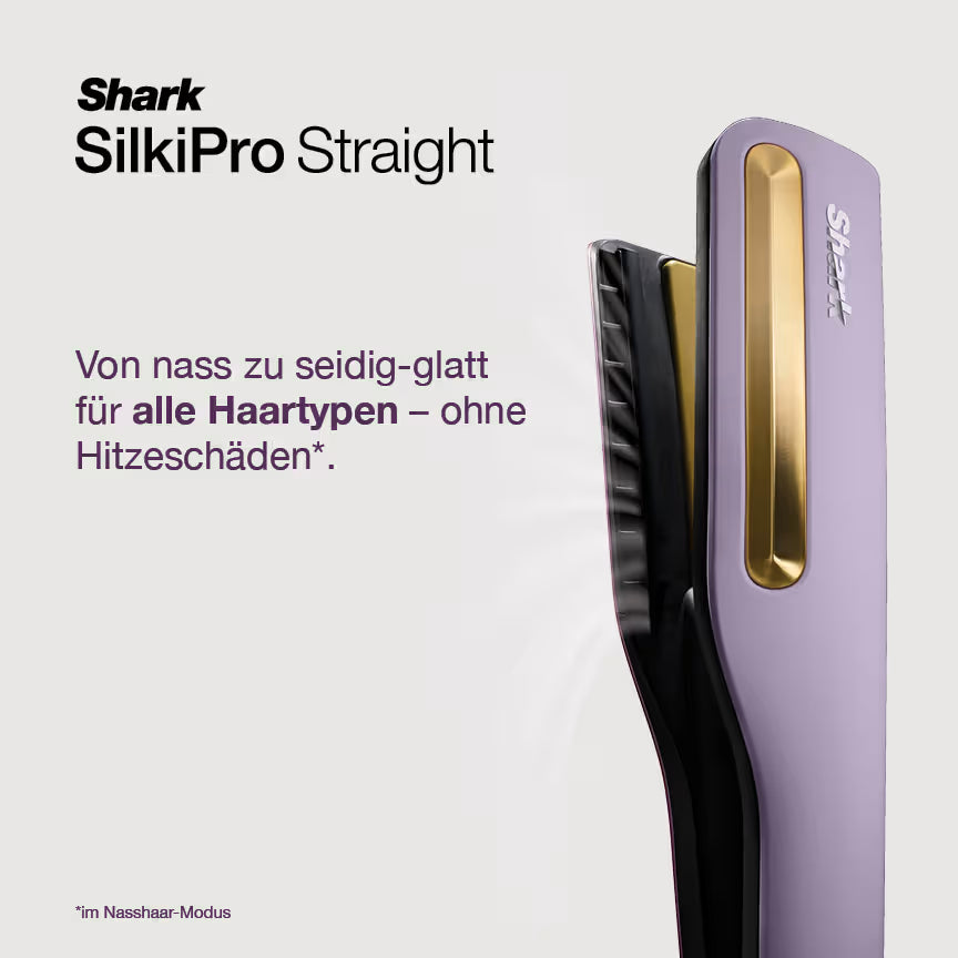 Shark SilkiPro Straight Glätteisen und Haartrockner - Lila