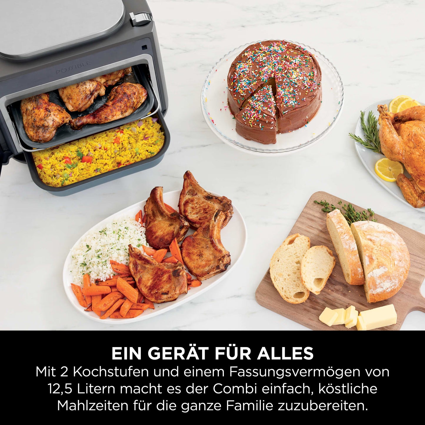 Ninja Combi 12-in-1 Multikocher, Ofen & Heißluftfritteuse