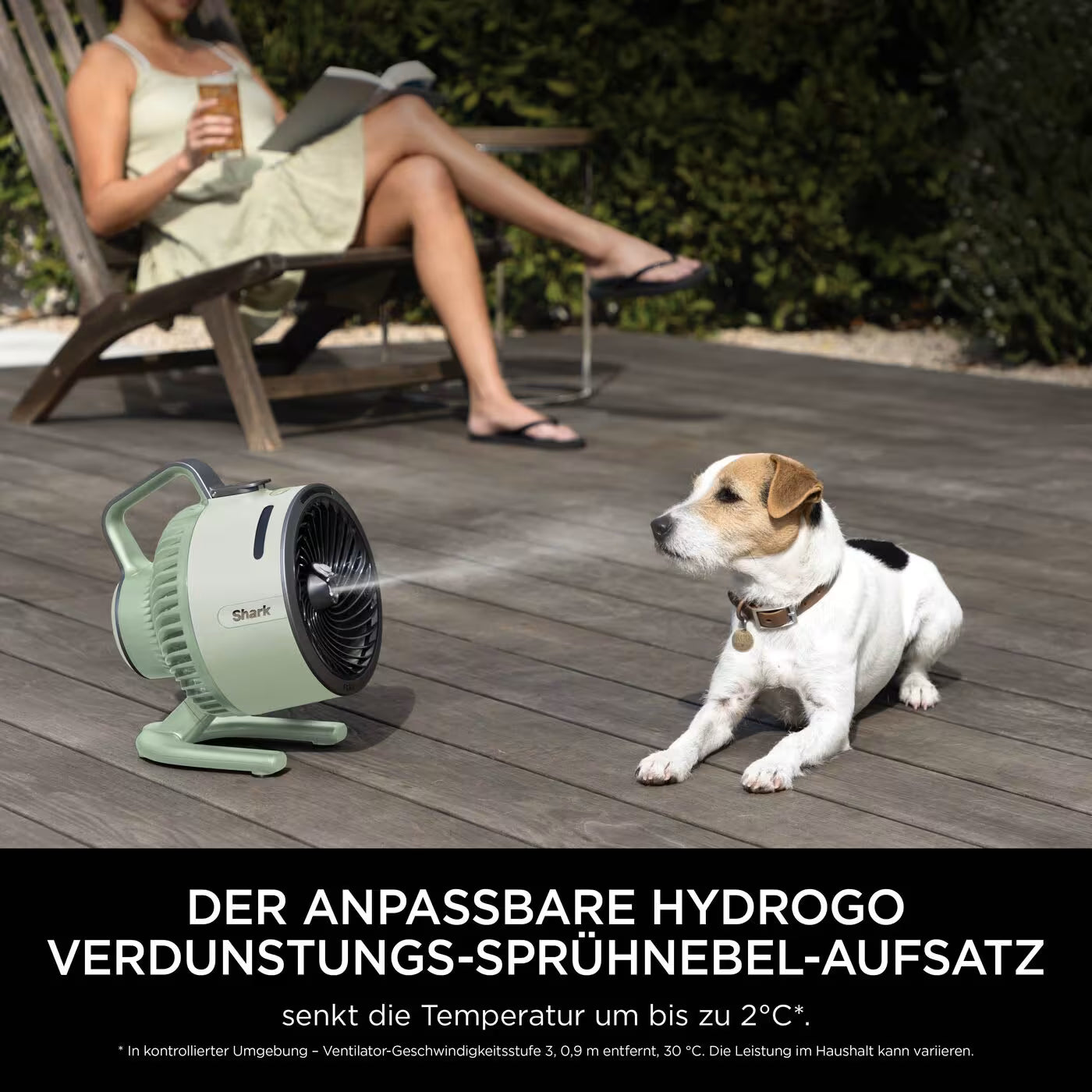 Shark Flex Breeze HydroGo Ventilator mit Sprühnebel