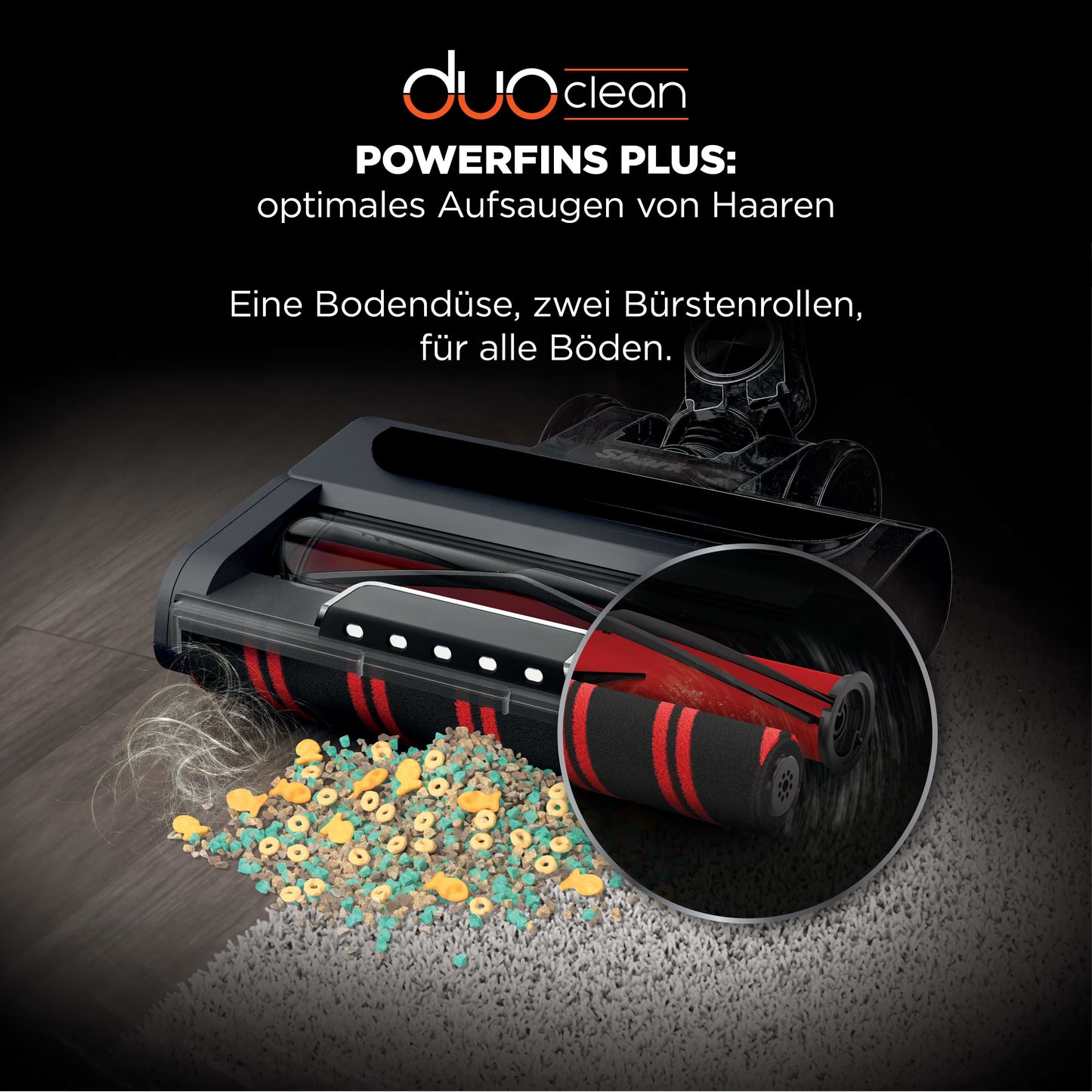 Shark Stratos Akku-Staubsauger mit Auto IQ und PowerFins Plus [Doppelakku]