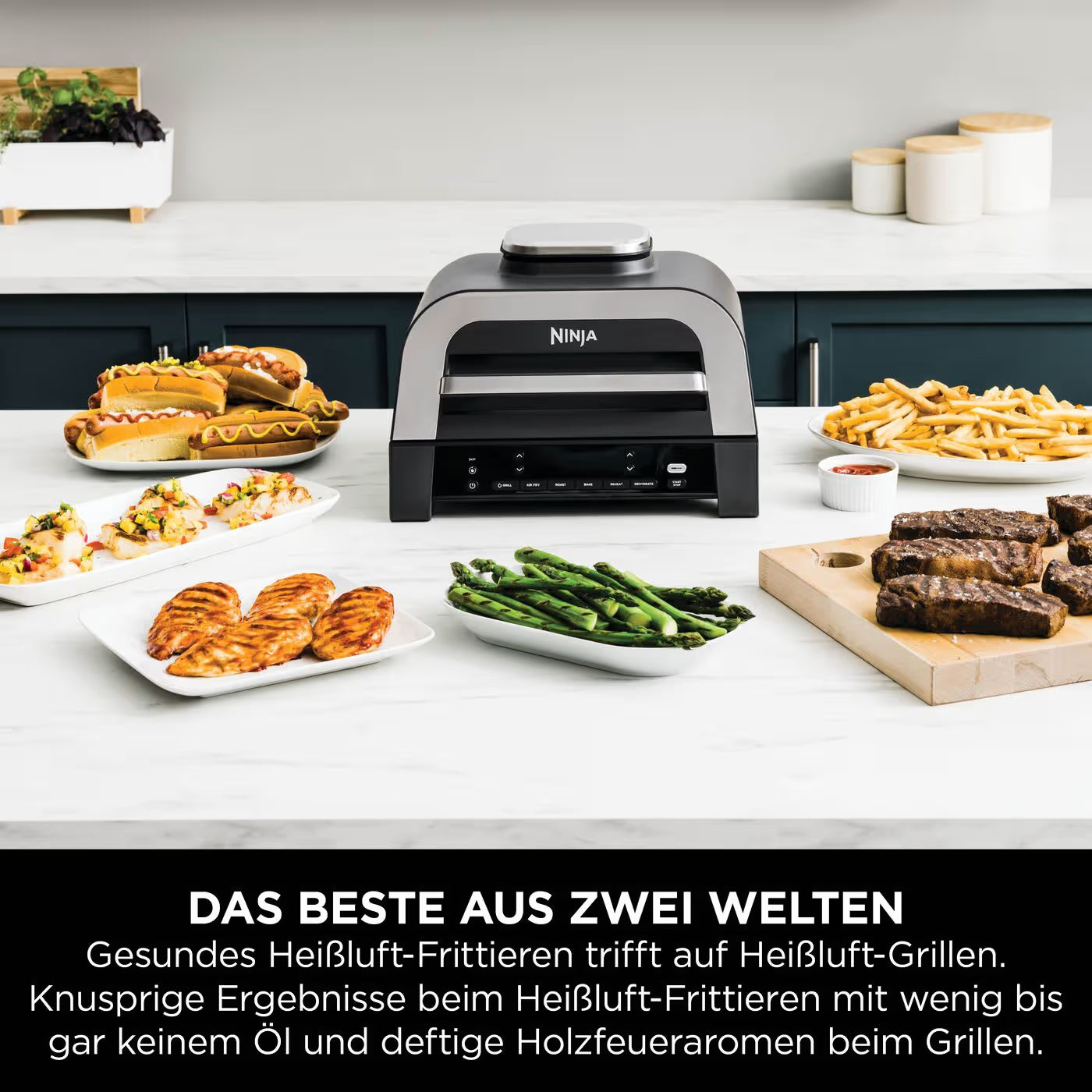 Ninja 6-in-1 MAX Grill und Heißluftfritteuse