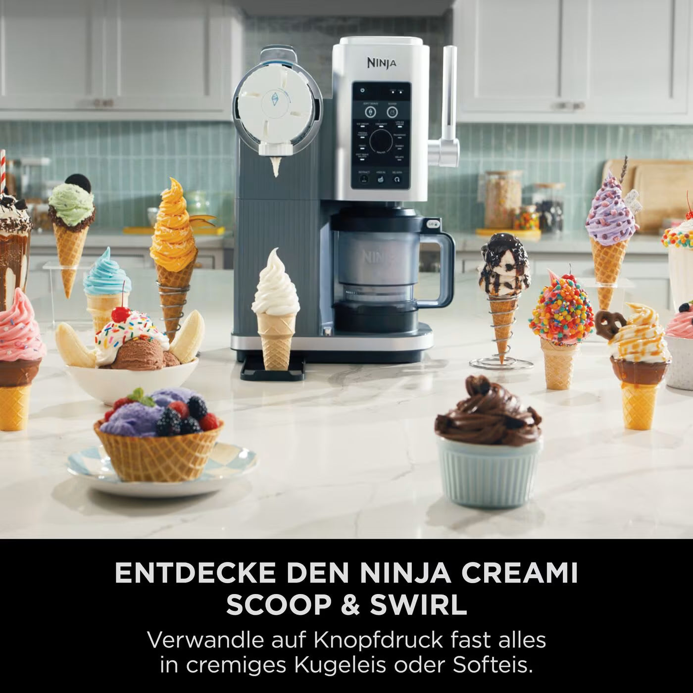 Ninja Creami Scoop & Swirl 13-in-1 Softeis & Eismaschine