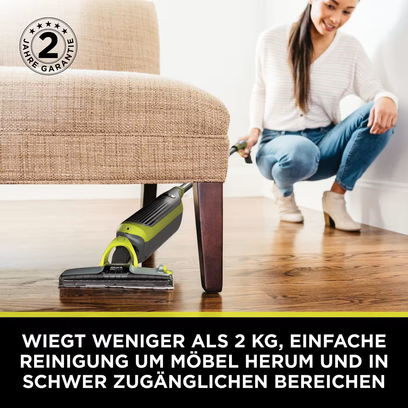 Shark VacMop 2-in-1 kabelloser Staubsauger und Sprühmopp