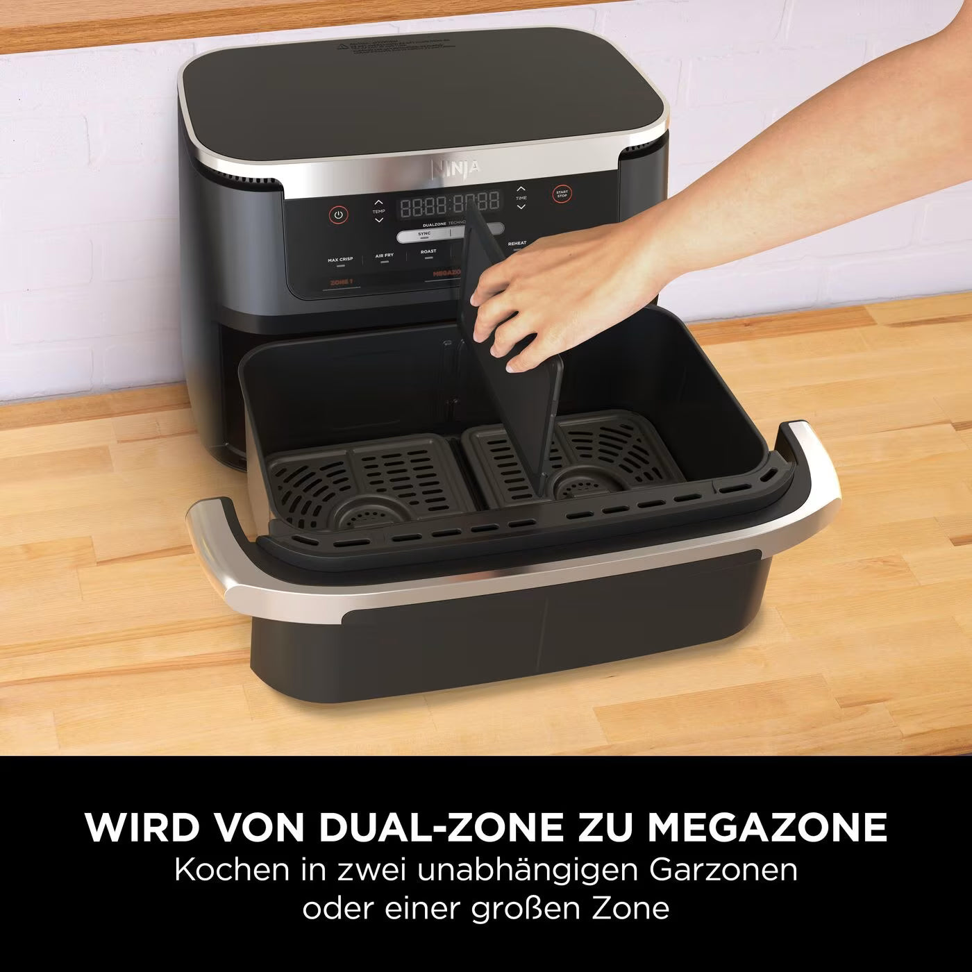 Ninja FlexDrawer Heißluftfritteuse 6,6 L