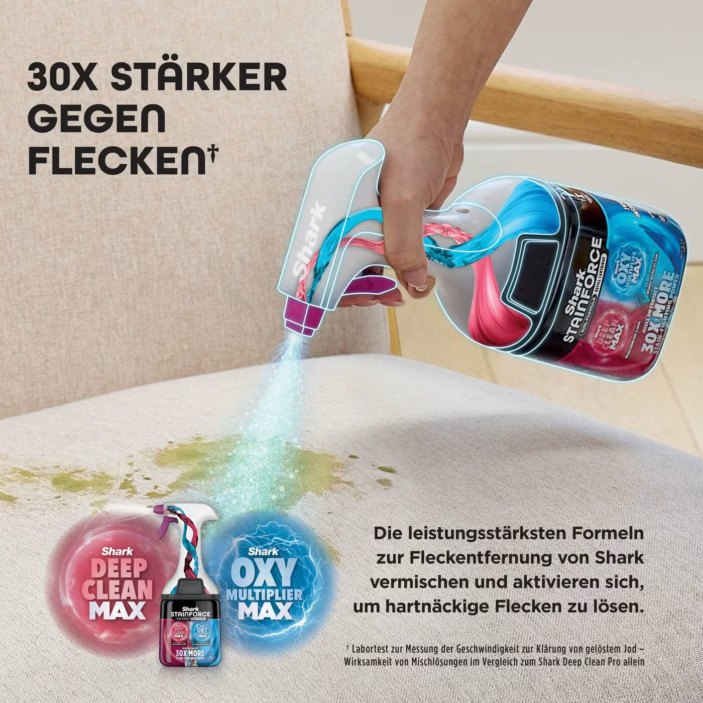 Shark StainForce kabelloser Flecken und Polsterreiniger