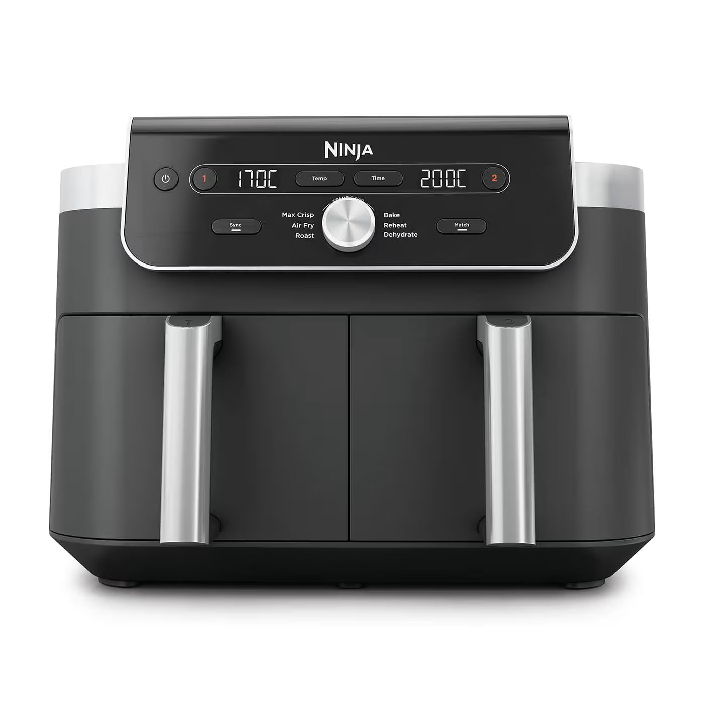 Ninja DualZone XL-Heißluftfritteuse mit 9,5 l Fassungsvermögen und 2 Schubladen