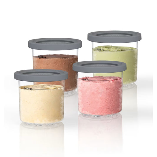 4 Dessert-Behälter mit Deckel