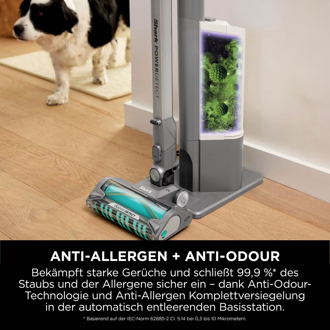 Shark PowerDetect Clean & Empty Akku-Staubsauger für Tierhaare mit Selbstentleerungssystem